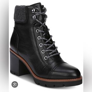 Black winter bootie boots